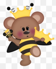 Country Clipart Bee - Teddy Bear Bee Cartoon Emoji,Bee Minus Emoji