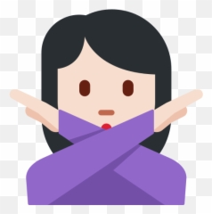 Emoji With Light Skin Tone Meaning - Gesture,Girl Crossing Arms Emoji
