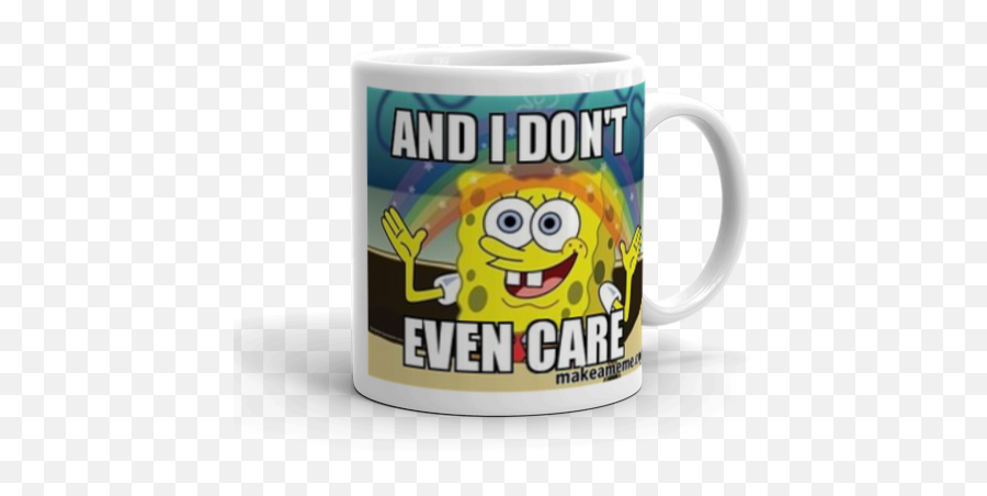 And I Donu0027t Even Care - Idec Make A Meme Spongebob Imagination Emoji,Don't Care Emoticon