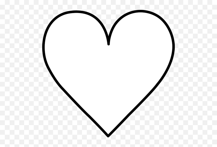 Clip Art Heart Outline - Clipart Best Clipart White Heart Silhouette Emoji,Outline Of A Heart Emoji