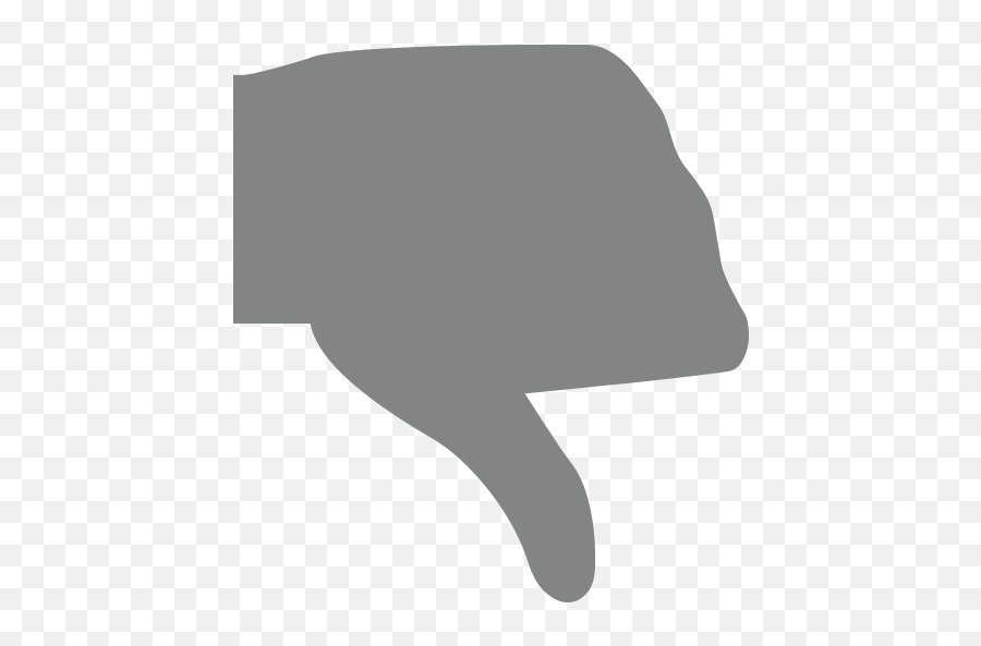 Thumbs Down Sign Id 9972 Emojicouk - Grey Thumb Up Emoji,Thumb Up Emoji