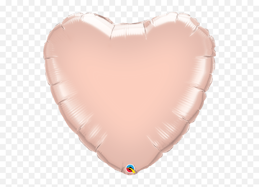 36 Rose Gold Mylar Heart Balloon Free Shipping - Heart In Rose Gold Png Emoji,Diy Emoji Balloons