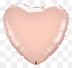 36 Rose Gold Mylar Heart Balloon Free Shipping - Heart In Rose Gold Png Emoji,Diy Emoji Balloons