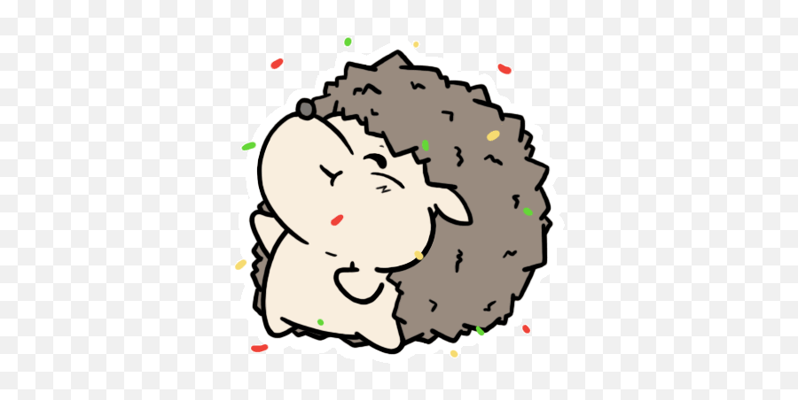 Top Hedgehog Stickers For Android Ios - Transparent Jelly Bean Gif Emoji,Hedgehog Emoji Android