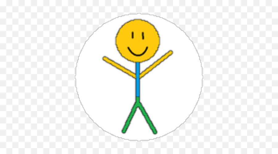 Noob Stickman - Roblox Chat Voice Roblox Emoji,Stick Man Emoticon