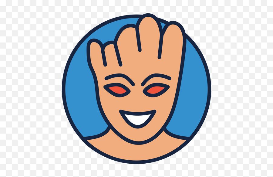 Groot Icon Of Colored Outline Style - Available In Svg Png Happy Emoji,Avengers Emoji