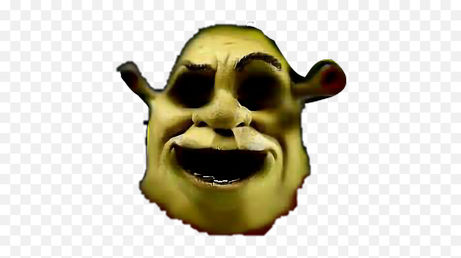 Creepy Shrek Transparency Blank - Scary Shrek Png Emoji,Masked Emotions Meme Template