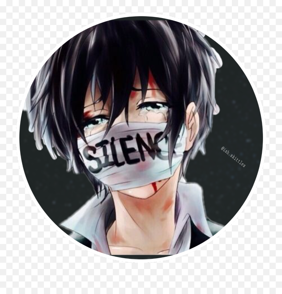 Anime Shhh - Sad Anime Silence Transparent Cartoon Jingfm Sad Anime Boy Emoji,Sad Anime Emojis