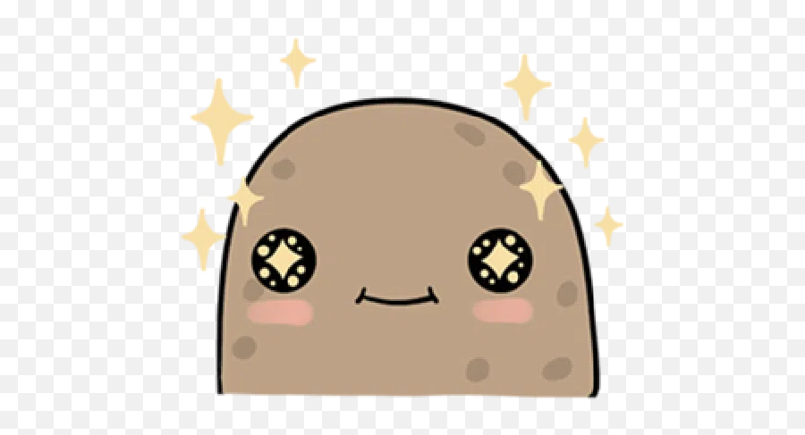 Kawaii Potato Whatsapp Stickers Emoji,Kawaii Potato Emoticons