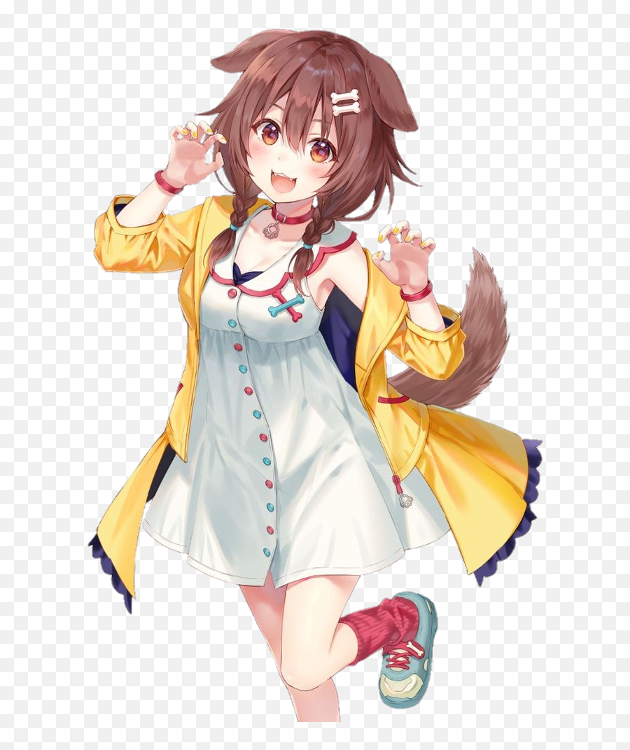 The Most Edited Kawaiidog Picsart - Inugami Korone Render Emoji,Emojis With Brown Hari