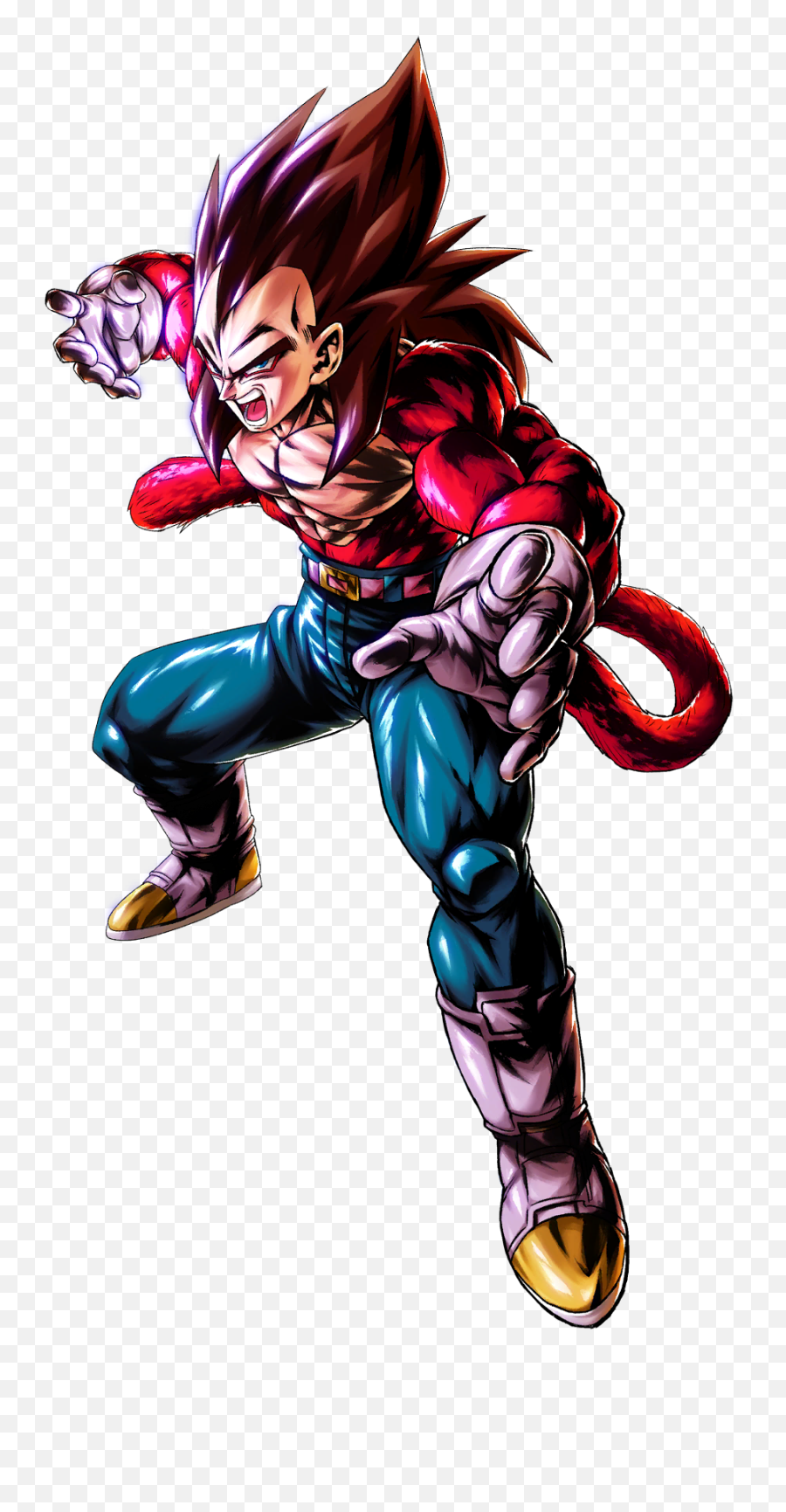 Vegeta Ssj4 Fight Stance Render - Ssj4 Gogeta Render Dragon Ball Legends Emoji,Small Fight Emoji