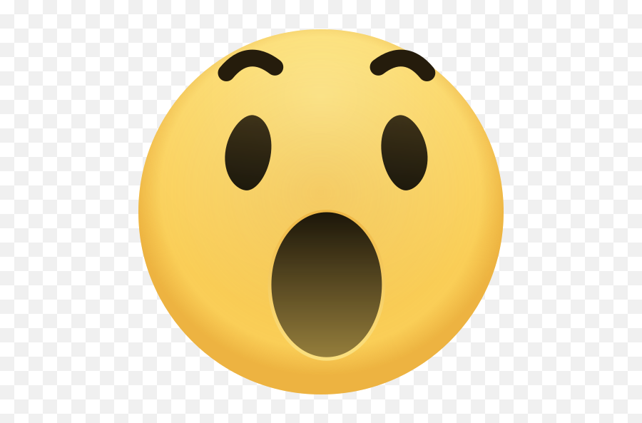 Wow Emoji Face Emoticon Emotion - Oh Emoji,Wonder Face Emoticon