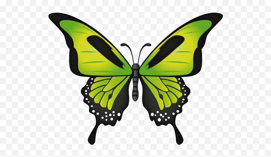 Butterfly Emoji Transparent - Green Butterfly Emoji,Emoticon Blue Butterfly