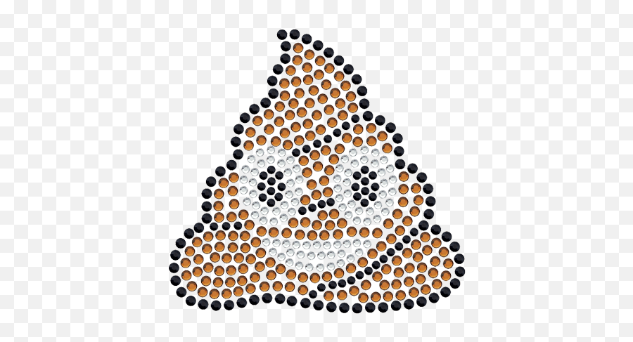 Cute Cartoon Poo Emoji Rhinestone - Dot,Stalker Emoji