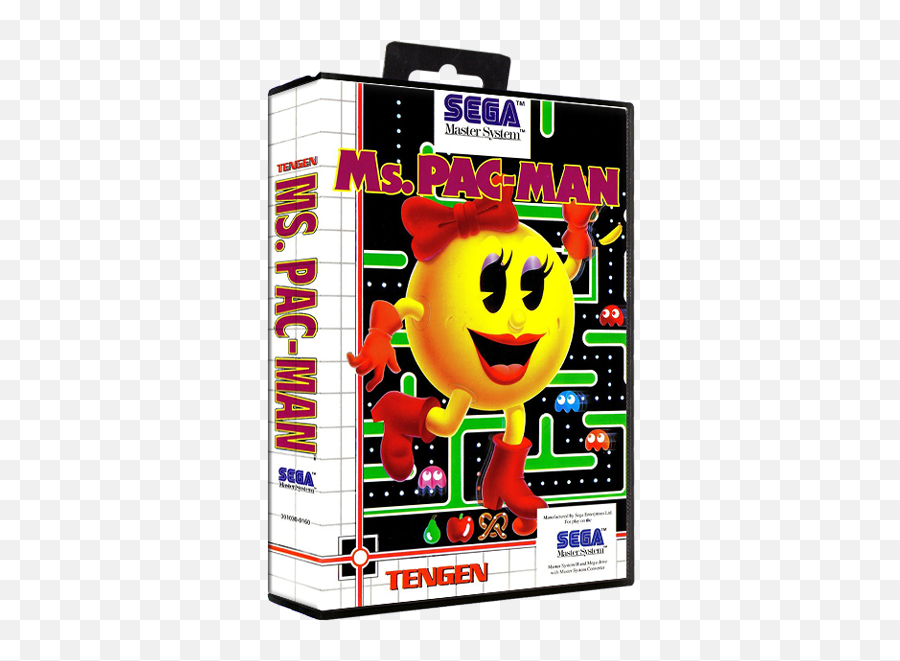 Ms Pac - Man Details Launchbox Games Database Ms Pac Man Sega Master System Emoji,Pac Man Emoticon
