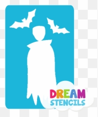 Flying Dracula Glitter Tattoo Stencil - Hp173 5pc Pack Stencil Emoji,Tribal Emoji Face Tattoo