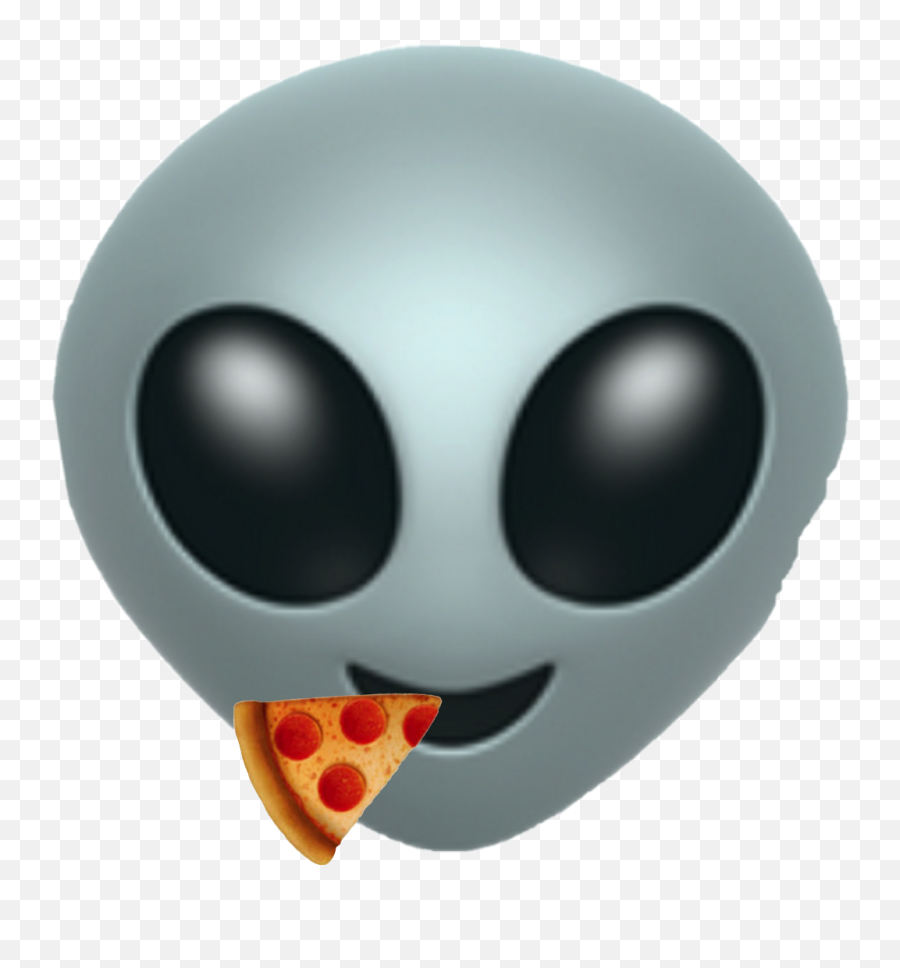 Download Emoji Alien Pizza Eating - Portable Network Graphics,Eating Emoji