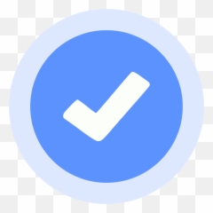 Check Emoji Check Mark Button Social Media Blue - Blue Facebook Verification,Emoji