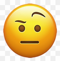 Emoji Emojisticker Sticker Sticker - Confused Iphone Emoji Face,Emotion Icons Determined
