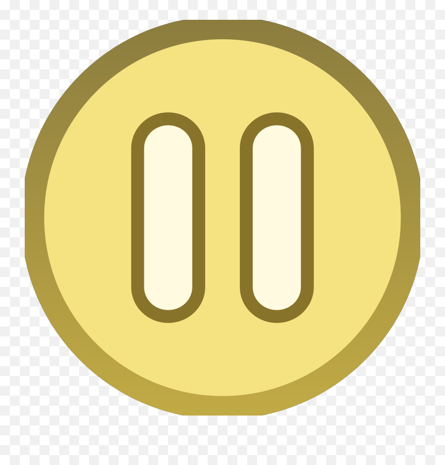 Gold Brown Plain Pause Button Icon Png Svg Clip Art For Web - Solid Emoji,Emoji Face Plain Png