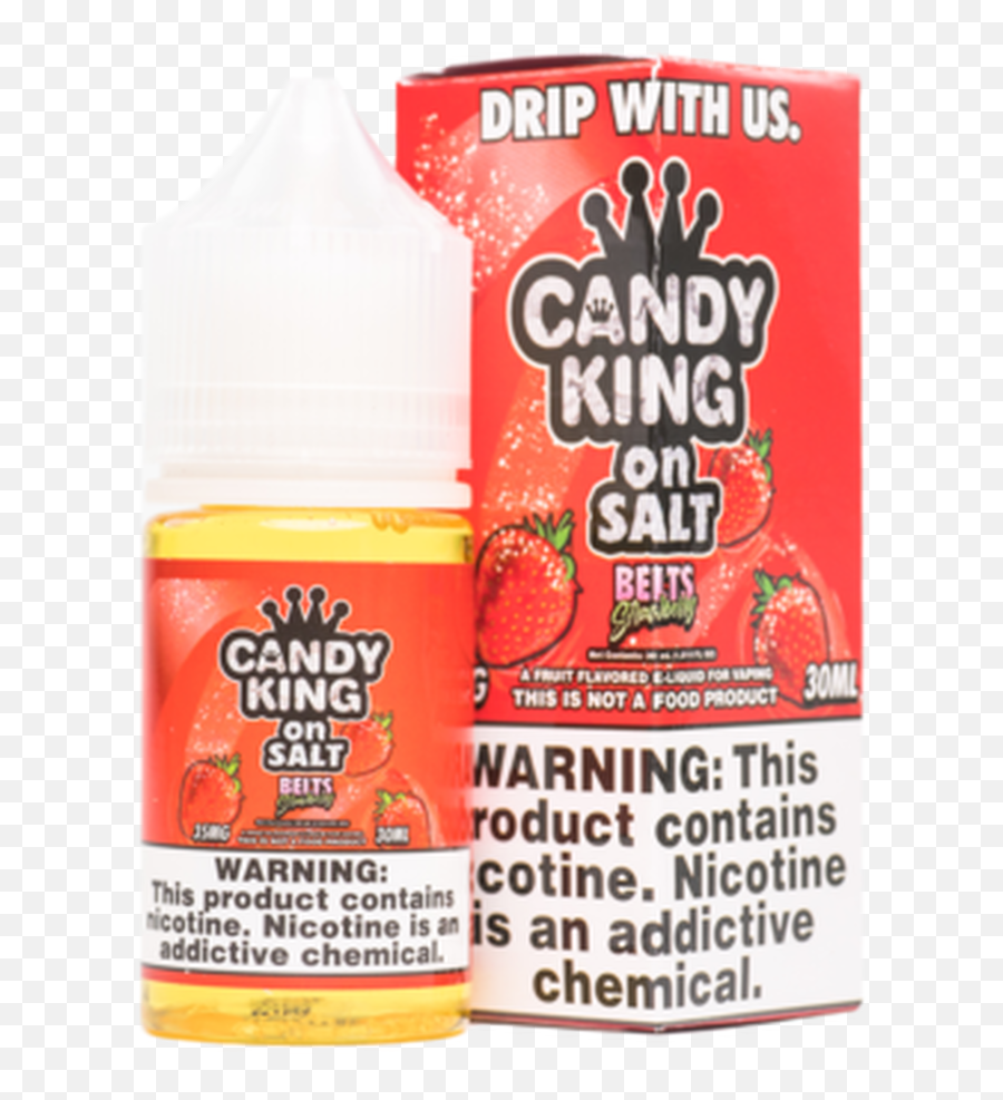 Candy King On Salt Nic Premium E - Candy King Salt Belts Strawberry 50mg Emoji,Emoji Liquids Peach Rings Vape Juice