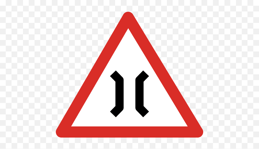 Narrow Bridge Sign Icon Png And Svg Vector Free Download Emoji,Narrow Eye Emoticon