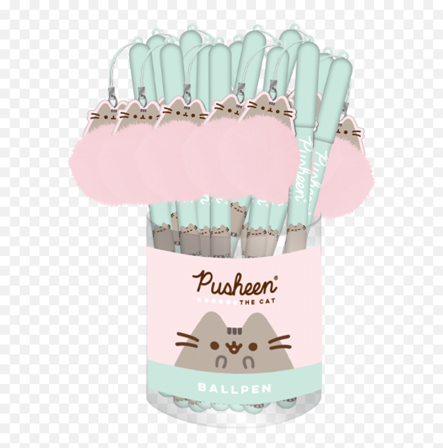 Pusheen Sweet Dreams Ballpen With Pom Pom Dangler - Cotton Swab Emoji,Pusheen Emoticons