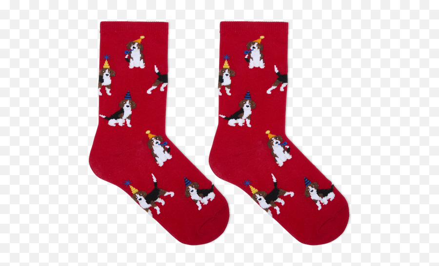 Hotsox Kidu0027s Party Beagle Crew Socks U2013 Loops U0026 Wales Emoji,Party Cracker Emoji