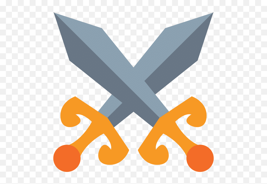 Crossed Swords Antique Medieval Flat Design - Canva Emoji,Crossed Sword Emoji