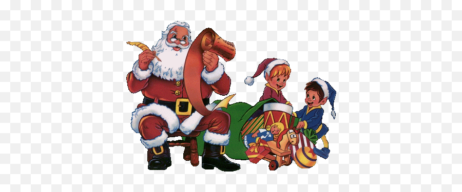 Santa Claus Animated Images Gifs Pictures U0026 Animations - Animated Christmas Clipart Gif Emoji,Black Santa Emoji
