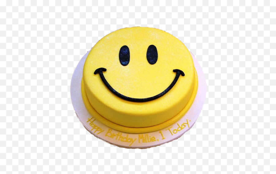 Smiley Cake - Happy Emoji,Round Emoji Cake