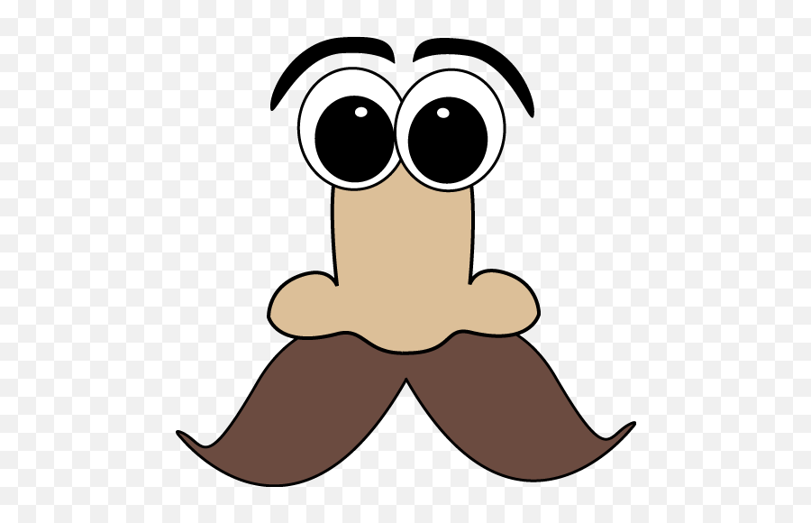 Cartoon Nose And Mustache Clip Art - Cartoon For Nose Mouth And Eyes Emoji,Handlebar Mustache Emoji