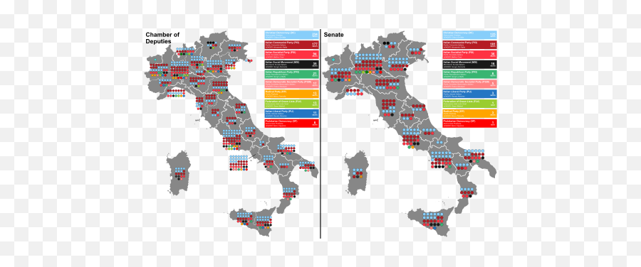 1987 Italian General Election - Wikipedia Map Of Italy 1979 Emoji,Marco 32 Emotion