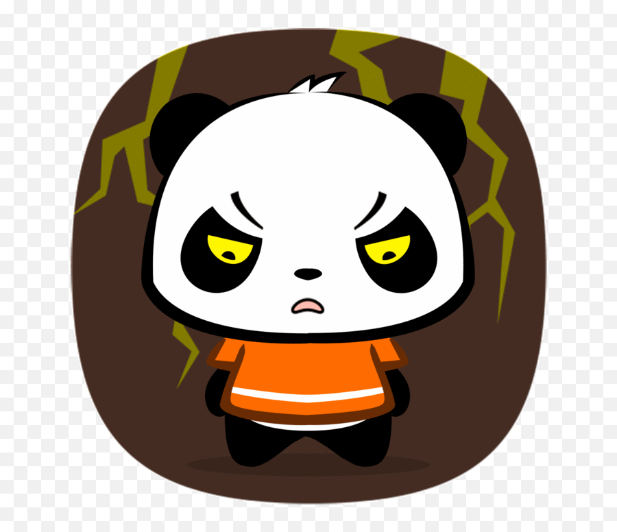 Panda Angry Emoticon Pack Animation Design Png Images - Fictional Character Emoji,Internet Rage Emoticon