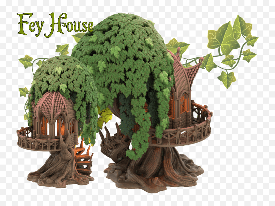 Iain Lovecraft Feywood Campaign - Myminifactory Environmental Art Emoji,Person On Tree Limb Emoticon