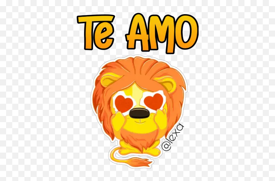 Sticker Maker - Sweet Lion Happy Emoji,Emoticon Grosero