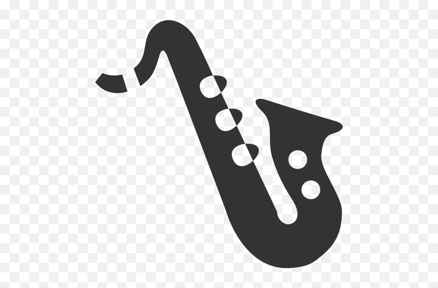 Alto Saxophone Clip Art Black White - Saxophone Icon Emoji,Swaying Emotions Saxophone