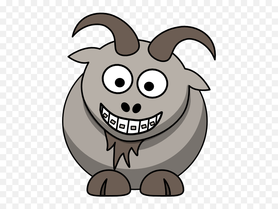 Ortho Goat Clip Art At Clkercom - Vector Clip Art Online Goat Clker Emoji,Goat Emoticon For Facebook