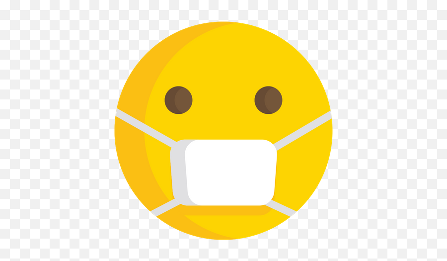 Face With Medical Mask Emoji Icon Of - Happy,Mask Emoji