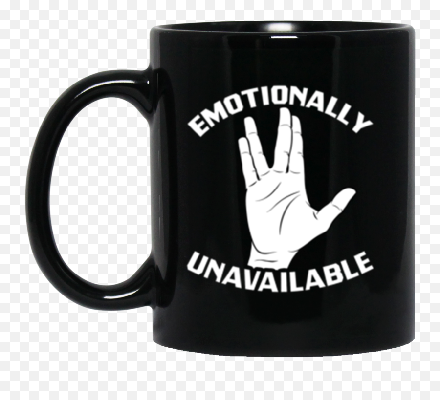 Spock Emotions Black Mug 11oz - Magic Mug Emoji,The Many Emotions Of Spock