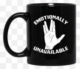 Spock Emotions Black Mug 11oz - Magic Mug Emoji,The Many Emotions Of Spock