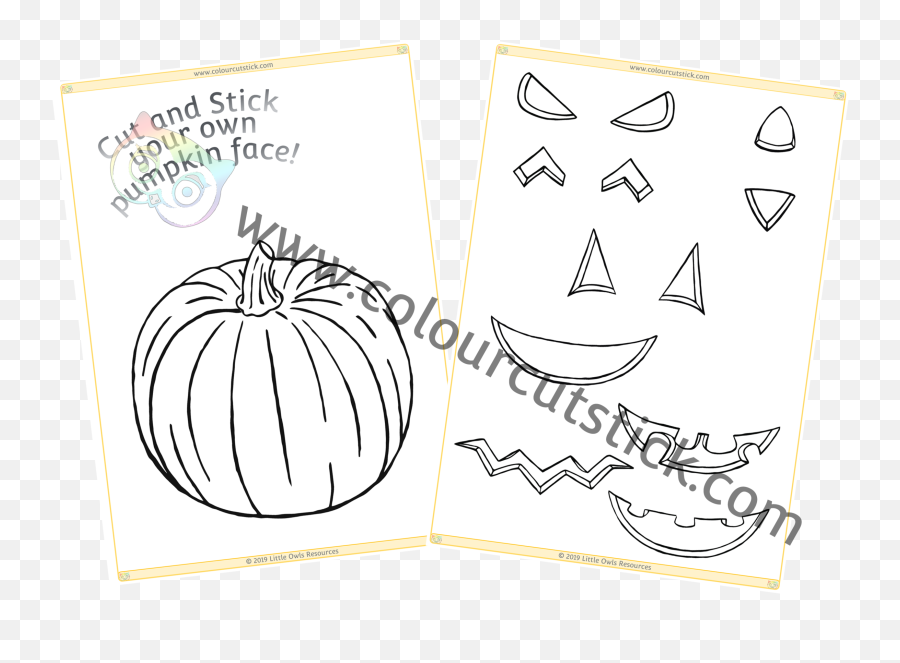 Free Topic Printable - Dot Emoji,Pumpkin Set With Different Emotions For Coloring