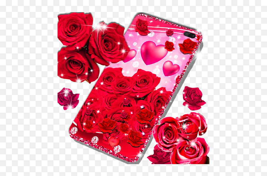 Red Rose Live Wallpaper - Red Rose Live Emoji,Rose Emotion Photo Settings