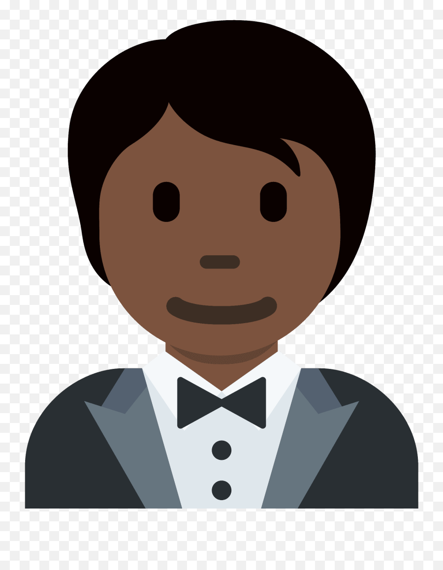 Man In Tuxedo Dark Skin Tone Emoji - Download For Free Man In Tuxedo Emoji,Popular Skin Tone Emojis