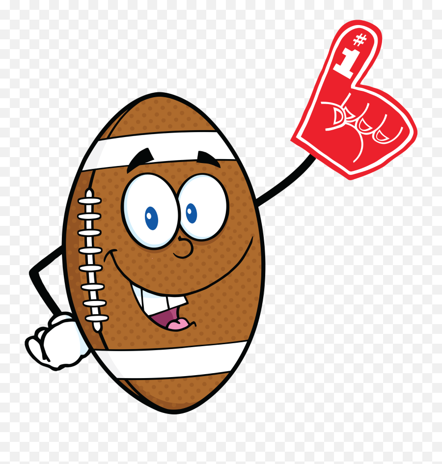 Foam Finger Png - 6587 American Footba American Football Smiling Football Emoji,Nfl Player Emojis 2019