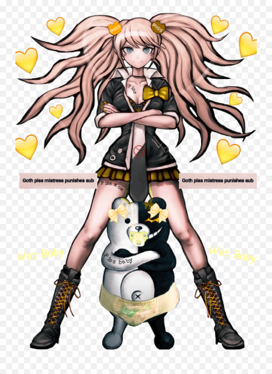 Junkoenoshima Junko Monokuma Piss Sticker By Piss - Junko Enoshima Emoji,Peeing Emoji