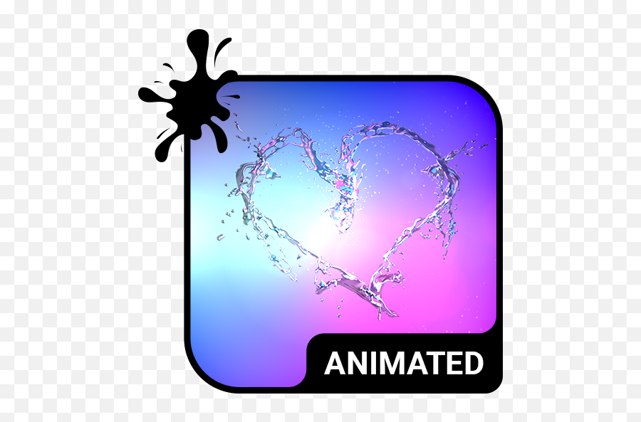 Heart Splash Animated Keyboard Live Wallpaper - Izinhlelo Emoji,Splash Emoji Where On Keyboard