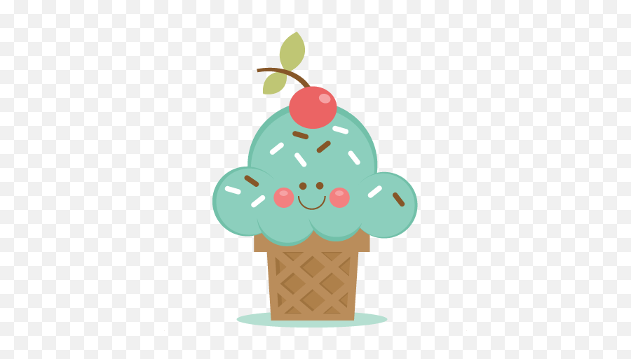 Digital Clip Art Commercial Use Kawaii Animal In Ice Cream Emoji,Shirts With Cuteice Cream Emojis On Them