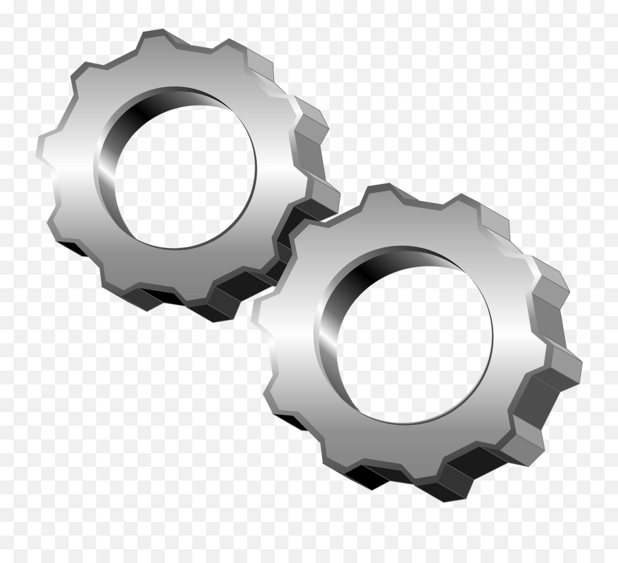 Gears Clipart - Gear Wheel Cog Emoji,Metal Gear Emoji