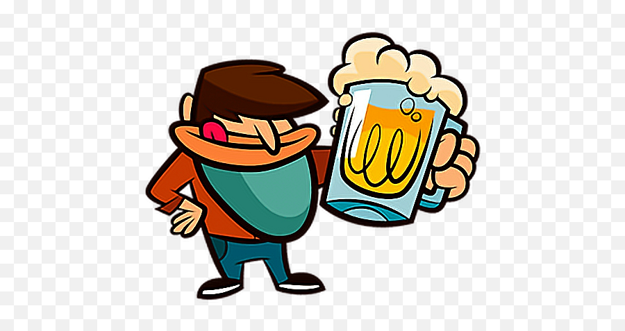 Cheers Stickers Beer Cerveza Sticker - Stickers Cerveza Emoji,Beer Emojis